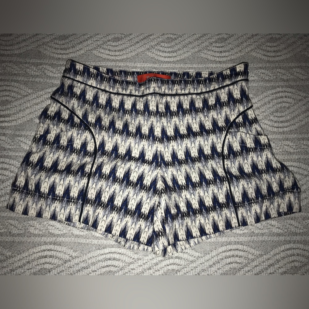 Cartonnier by Anthropologie Stylish shorts size 4 blue and white